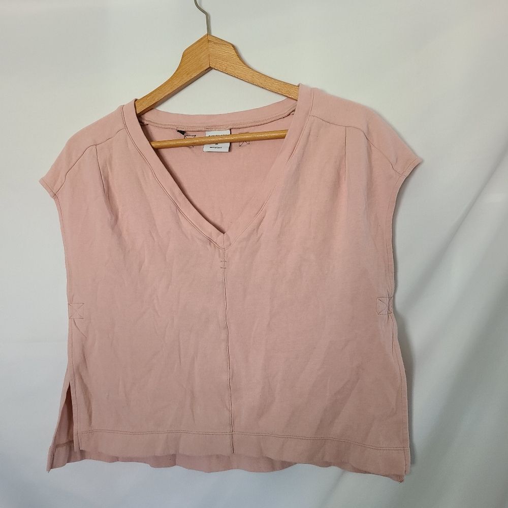 Gymshark Box Utility Tee in Pink Salt size M